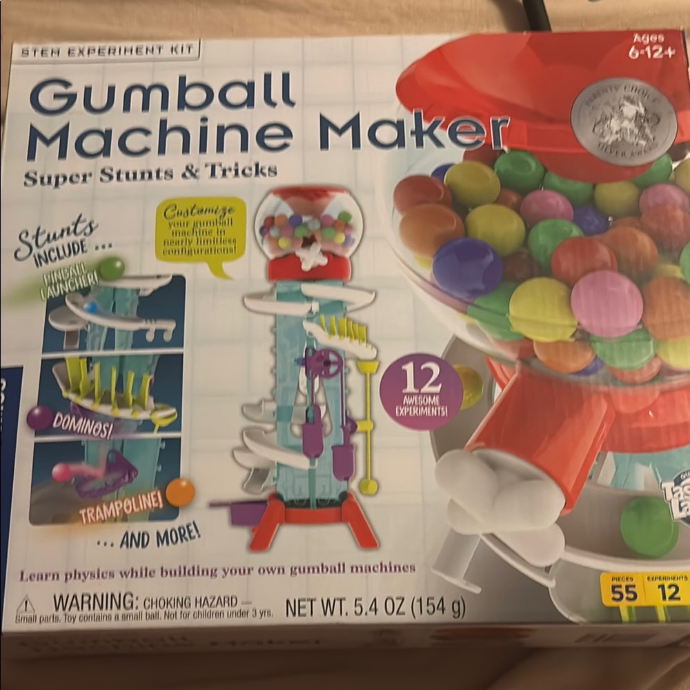 Gumball Machine Maker STEM Experiment Kit - Red
